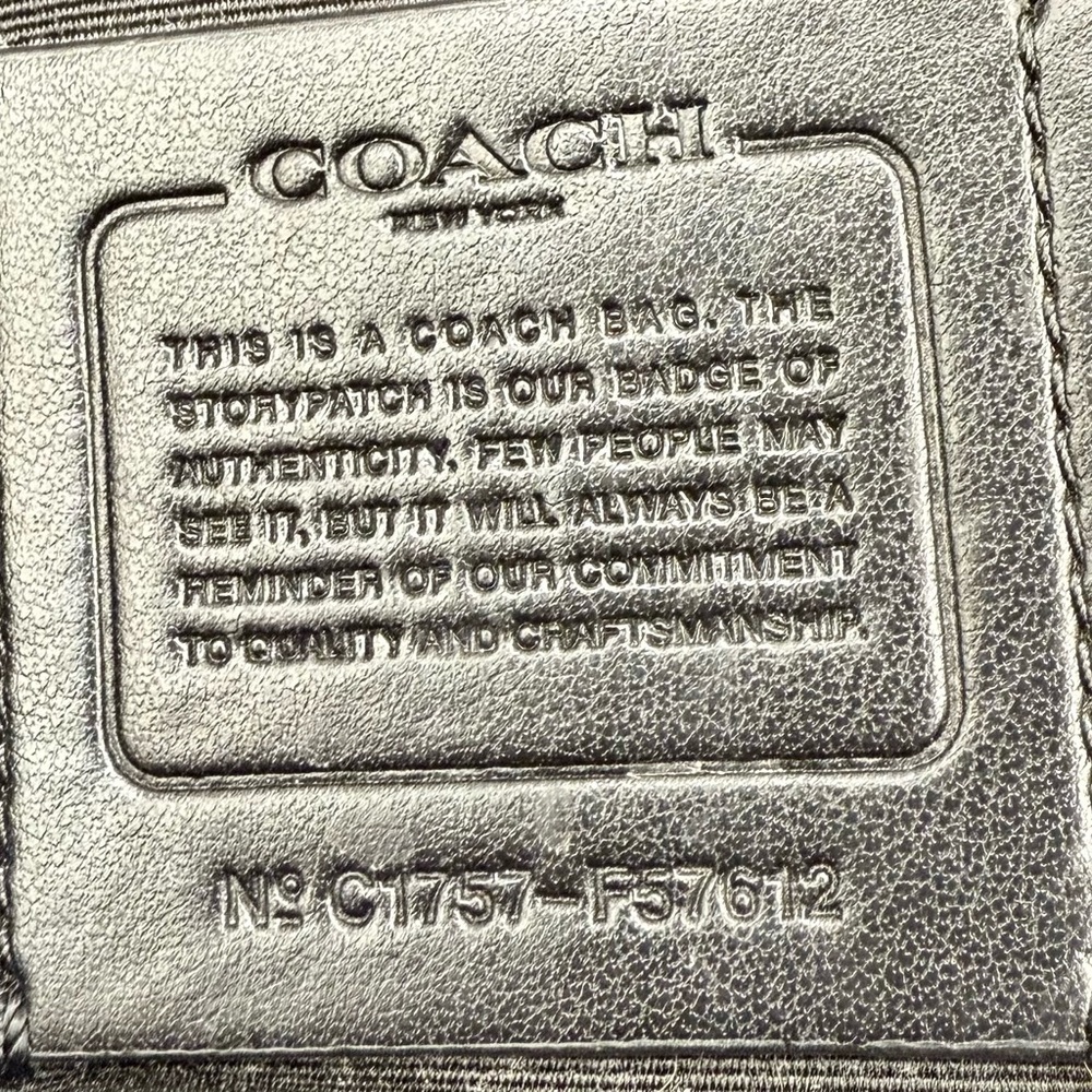 Coach Black Lexi Shoulder Bag with Monogram Pattern - Picture 9 of 13